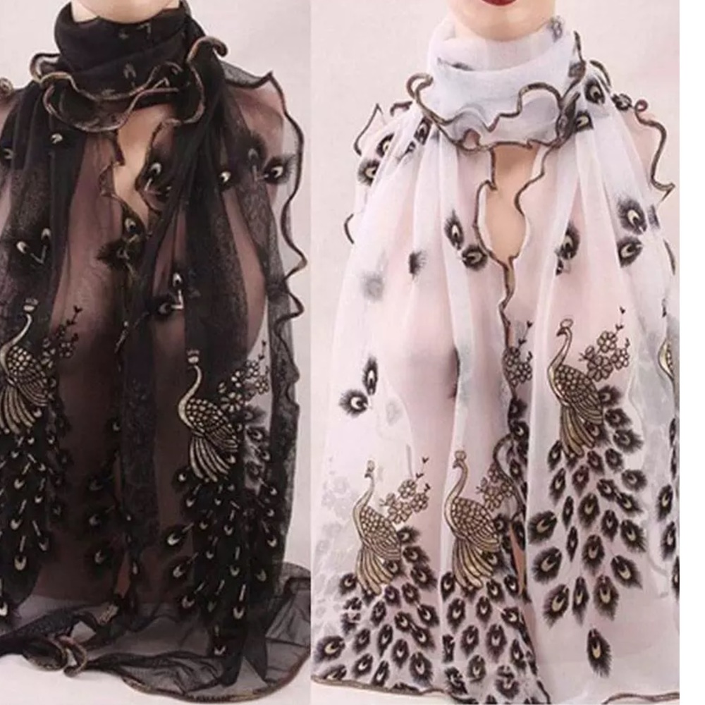 Scarf Light Breathable Beach Shawl Scarves Wrap - Picture 4 of 15